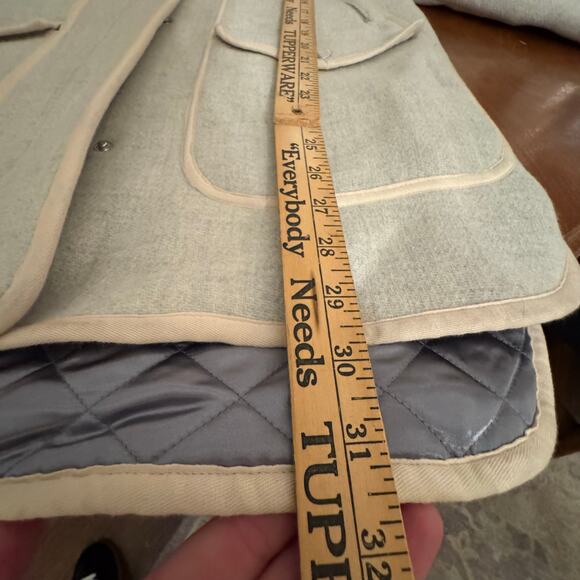 J Crew chateau parka Italian stadium-cloth wool coat Heather gray wool 0 small - Picture 8 of 11